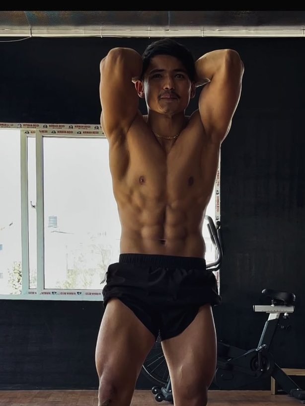 Body Workshop member showing off training results